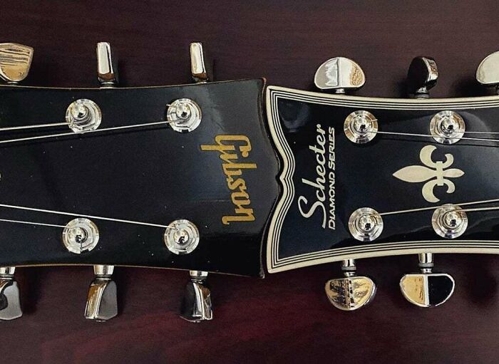 Gibson And Schecter Headstocks
