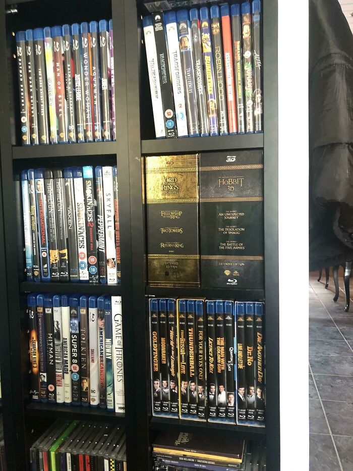 I Love How The Hobbit And Lotr Fits Perfectly In My Friends Shelf
