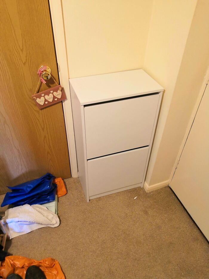 We Had A Vague Idea Of The Space, But The Cupboard Fit Perfectly Into It! Safe To Say I'm Very Relieved