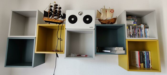I Have Found My Perfect Fit With My Speaker And These IKEA Shelves