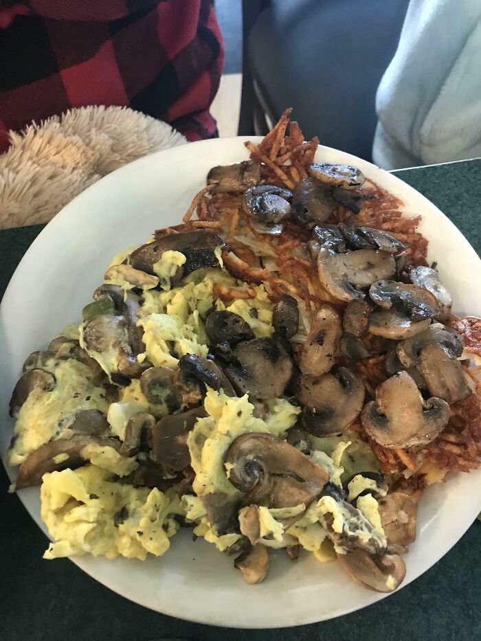 BF Asked For Extra Mushrooms At Breakfast
