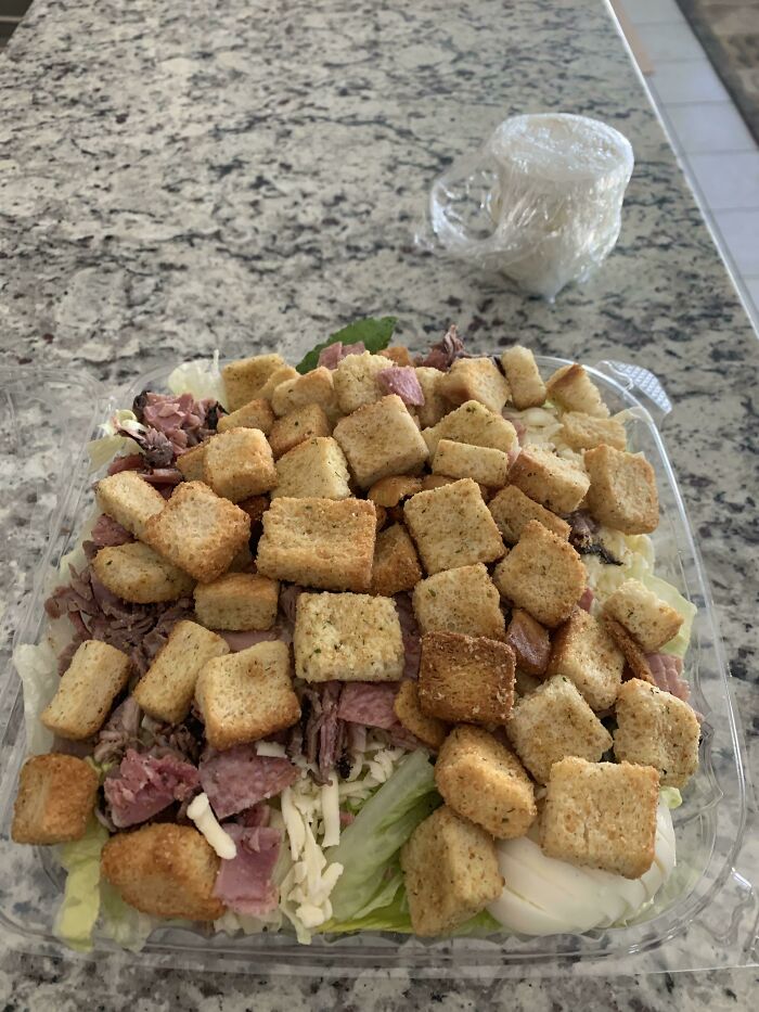 Ask For Extra Croutons? You Get Extra Croutons