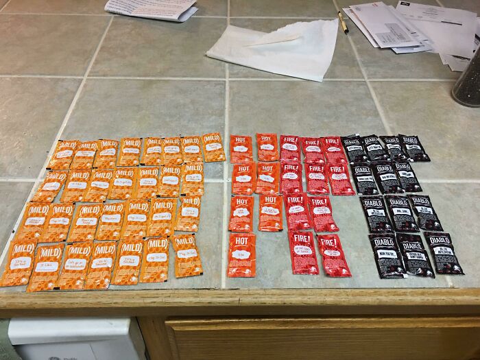 I Asked For 3 Of Each Hot Sauce And I Got 59 In Total!