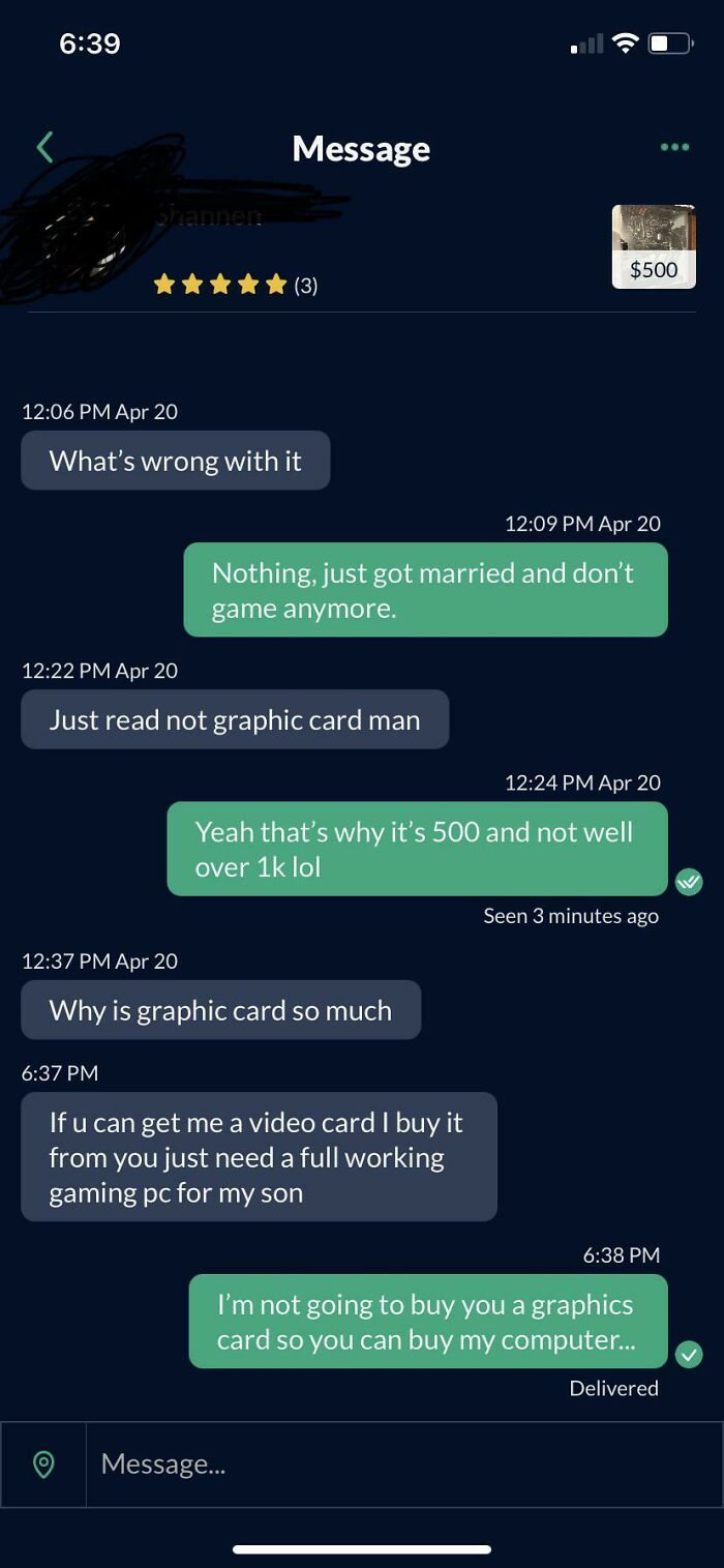 I’ll Buy Your Computer If You Buy Me A Graphics Card....