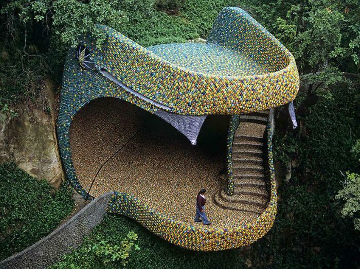 Kaleidoscopic Snake Nest Built By Genius Architect Javier Senosiain