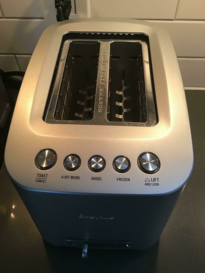 My New Toaster Has An “A Bit More” Button