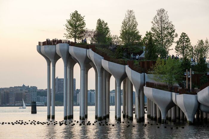 Heatherwick Studio's Little Island Creates An Artificial Landscape Above The Hudson River