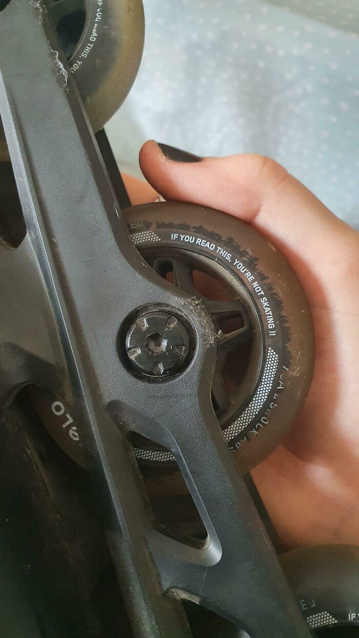This Little Message On My Rollerblades