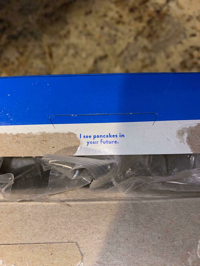 Found This On The Inside Of The Pancake Mix