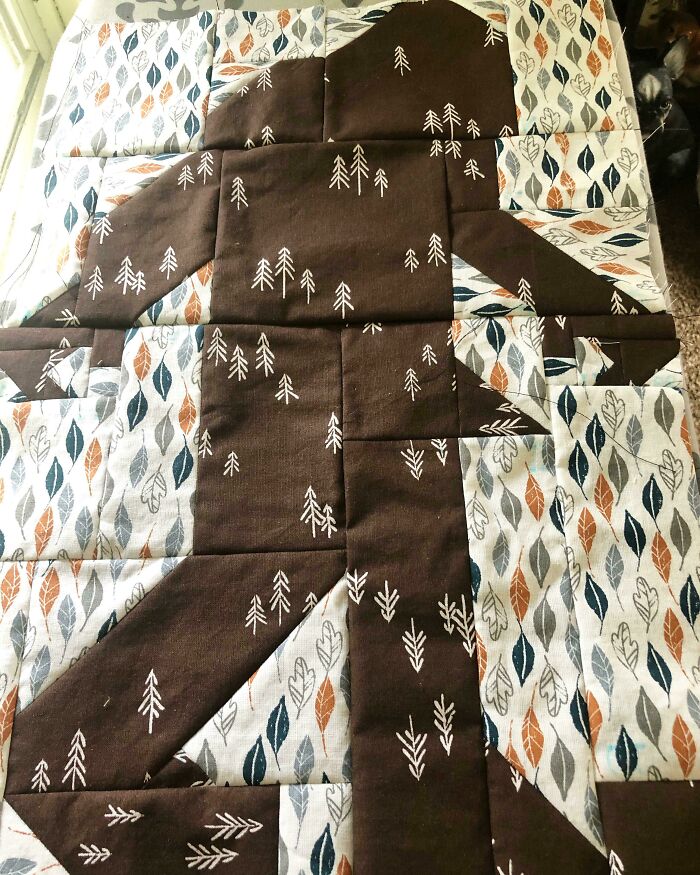 Was Really Enjoying Making My Legendary Quilt Until I Screwed Up One Piece & Now Bigfoot Has A Boner