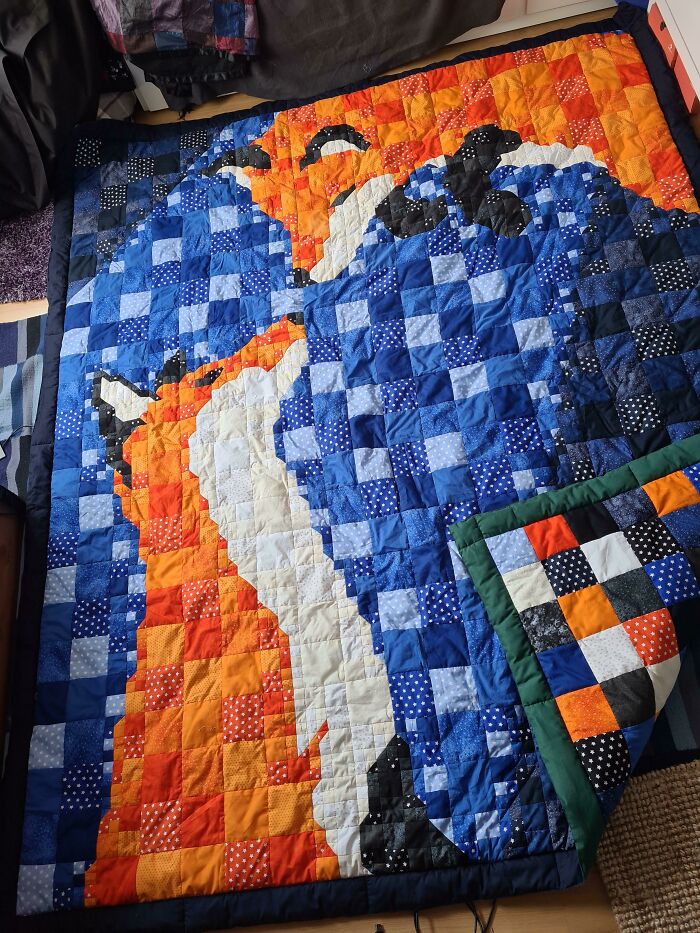 Finally Finished Fox Blanket 2,4 M X 2m