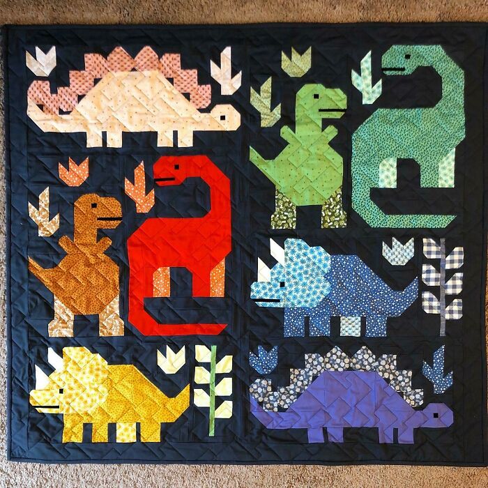 One More Dinosaurs Quilt To Add To The Group!