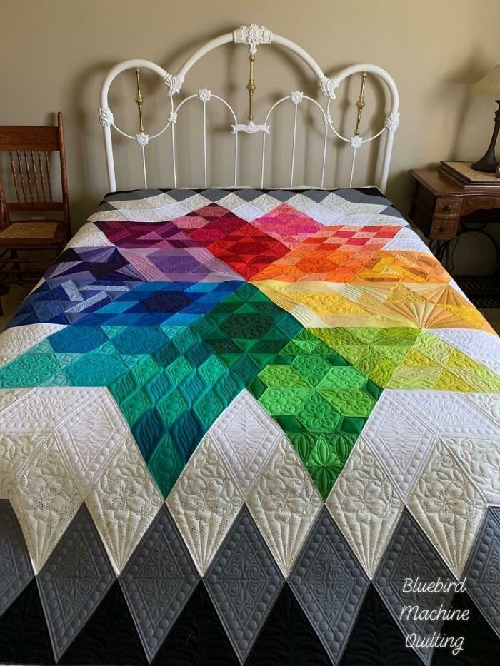 Just Finished Custom Quilting This Gravity Quilt For My Friend Kelly!