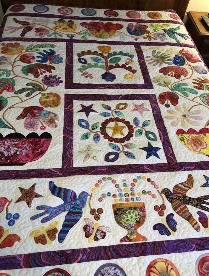 My Mom Made This Quilt And Won Second Place At The Texas State Fair Last Year. Sad That This Year There The Fair Has Been Canceled!!