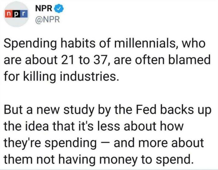 Breaking News! Millennials Are Still Poor