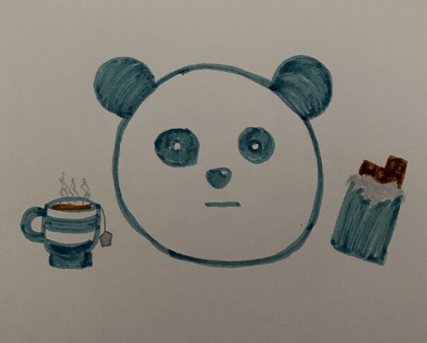 I’m A Simple Panda Chocolate A Nice Cup Of Tea And Of Course Loved Ones.