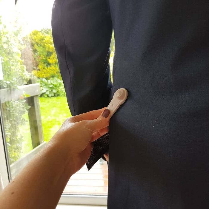 It Was An Eventful Start To The J&J Wedding When We Discovered The Shop Hadn't Removed The Security Tag On Alex's Suit