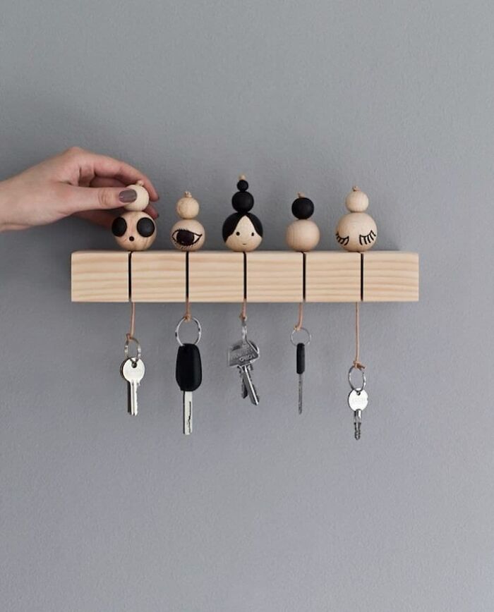DIY Key Holder By Rikke Graff Juel ⁣