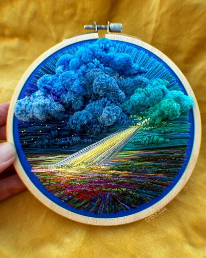 280K Folks On Instagram Can't Get Enough Of These Colorful Embroideries By Artist Vera Shimunia, And Here Are 30 Of The Best Ones (New Pics)