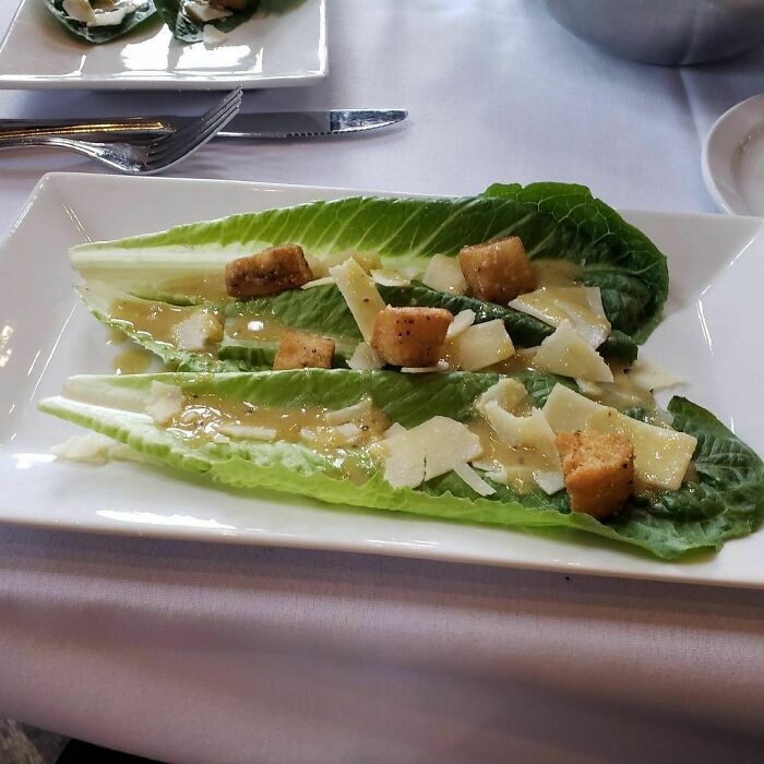"Deconstructed Caesar Salad"