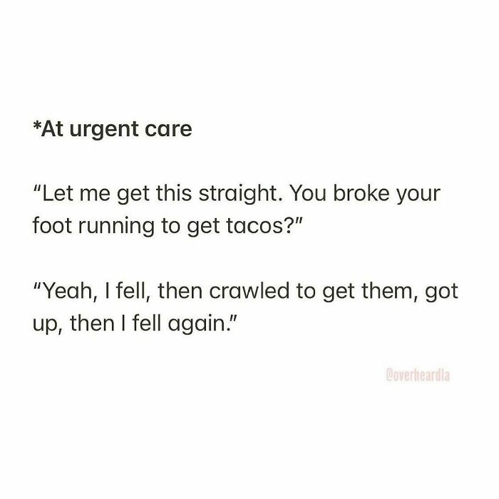 Urgent Care. Hollywood. 🤤🌮
overheard By Anonymous 📥
#foodrunner #throwback #overheardla