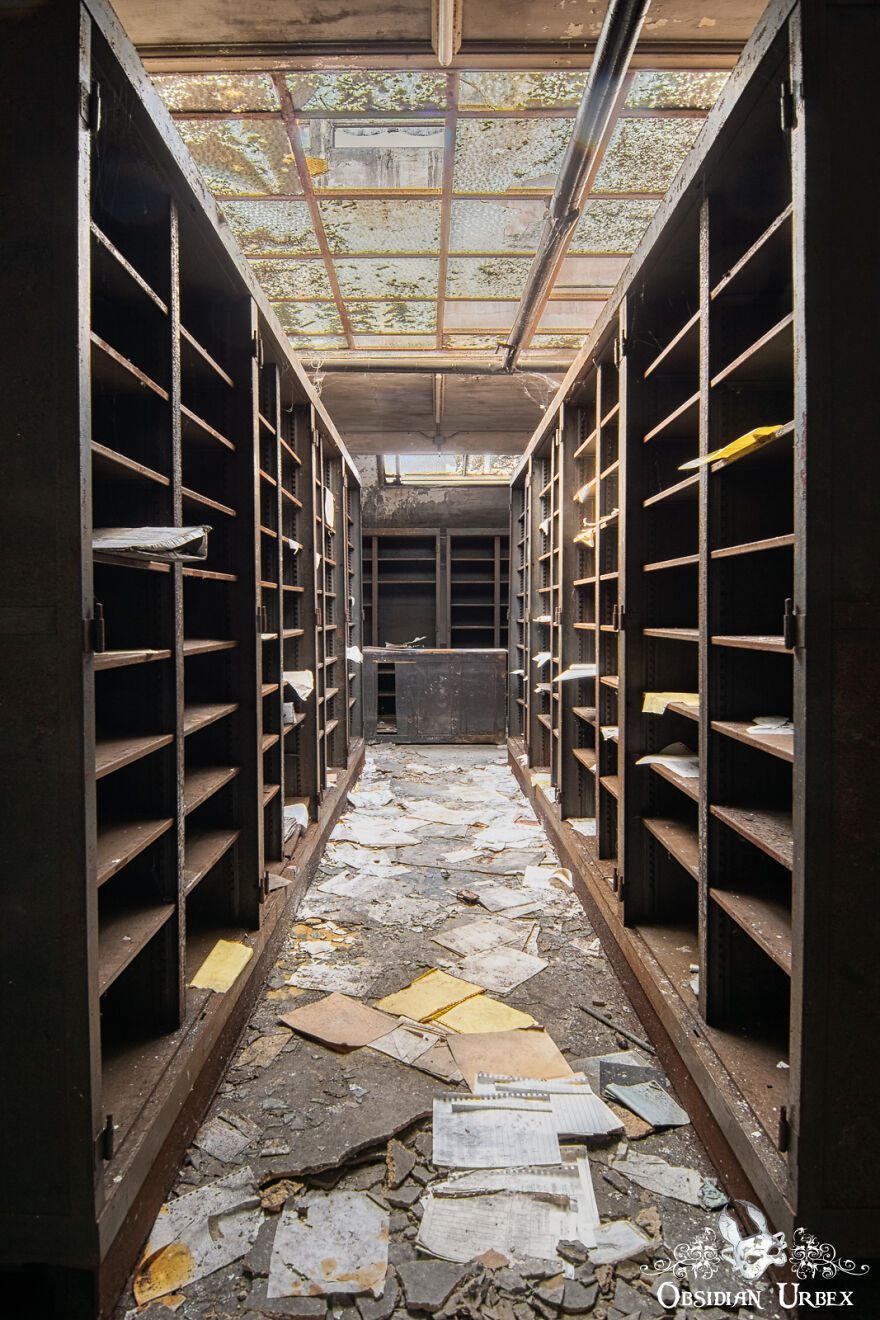 These Shelves Were Once Packed With The Financial Records Of This French Steel Empire