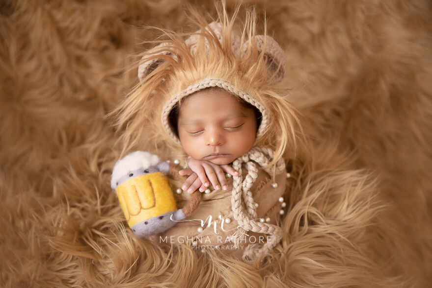 Professional Newborn Photo Shoot Of 26 Days Old Baby Boy