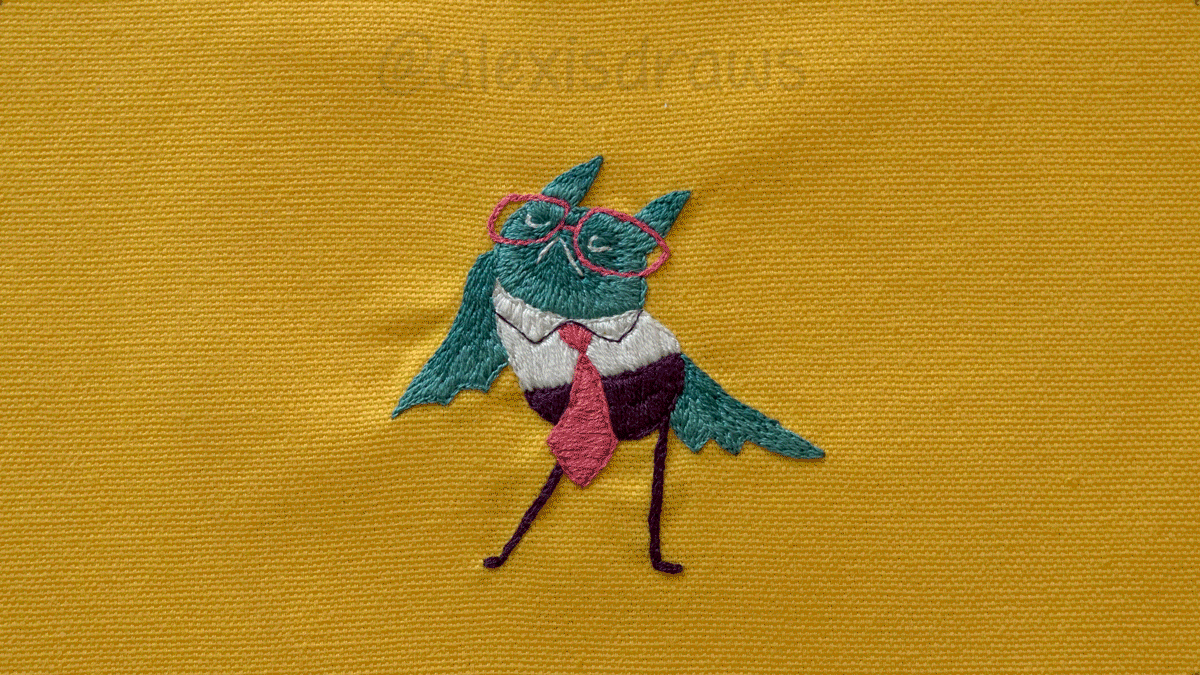 I Hand Embroider Little Animations. It Took About Three Months To Make This One..