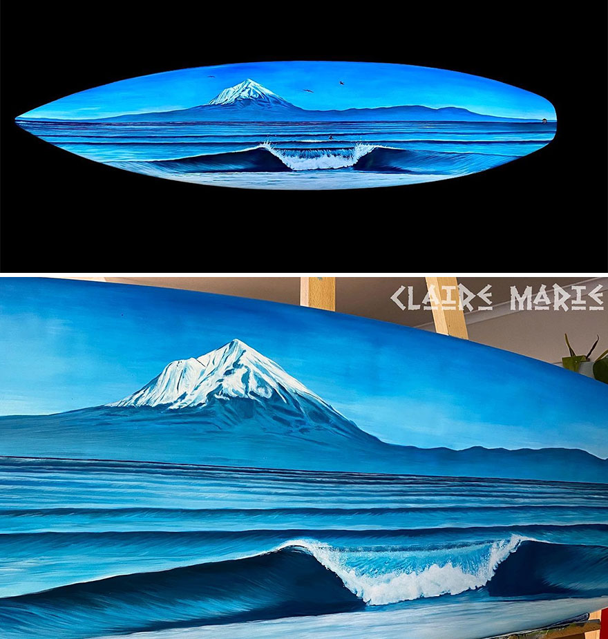 I Save Old Surfboards From Landfills And Give Them A Second Life As A Piece Of Art