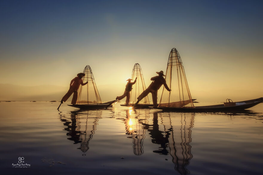 The Fishermen From Inle Lake , Most Magical Travel Photography By Pyae Phyo Thet Paing The Fishermen From Inle Lake , Most Magical Travel Photography By Pyae Phyo Thet Paing