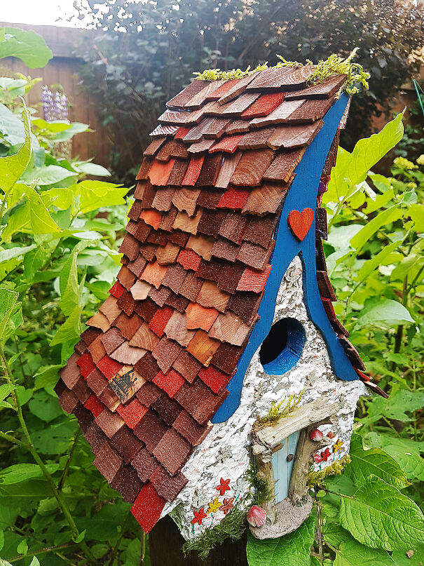 Reclaimed Wood Hobbit Birdhouses
