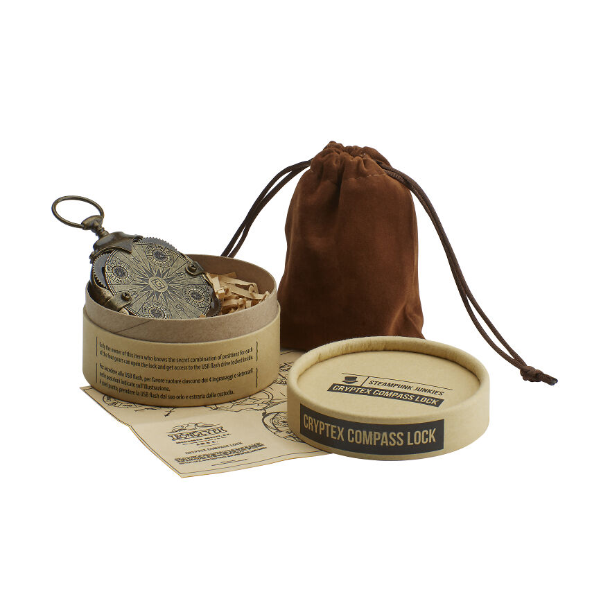The Distinct Compass And Cryptex Lock USB Drives The Distinct Compass And Cryptex Lock USB Drives