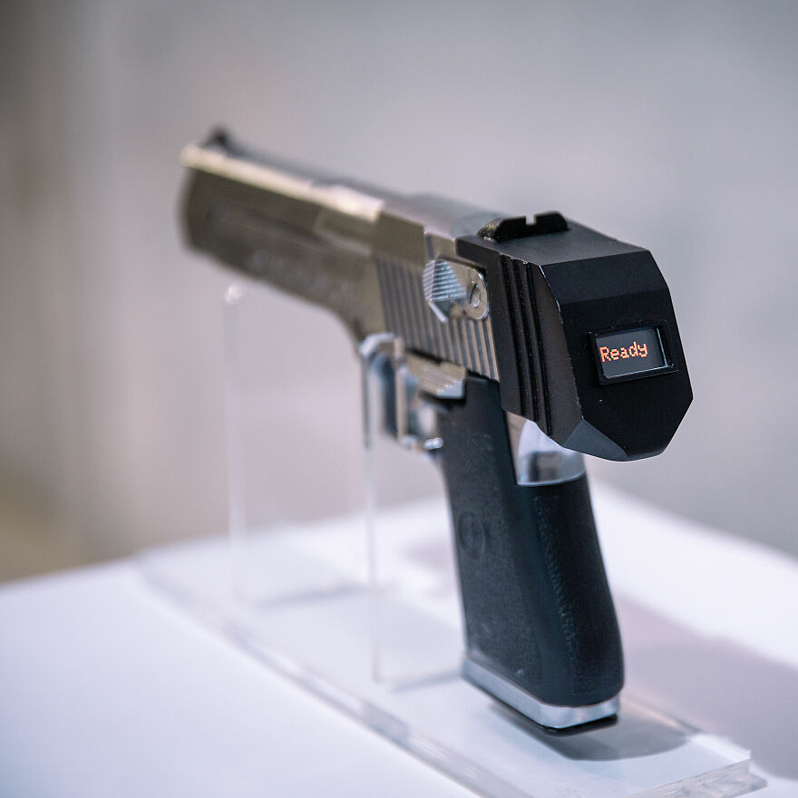 Artist Turns A Pistol Into A Functioning Temperature Gun.