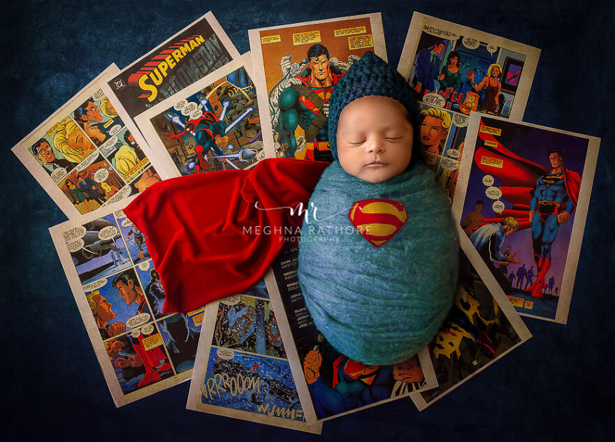 Professional Newborn Photo Shoot Of 26 Days Old Baby Boy