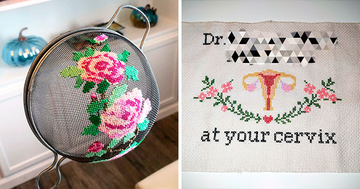 50 Times People Who Do Not Believe Cross-Stitching To Be A Boring Hobby Made These Incredible Things