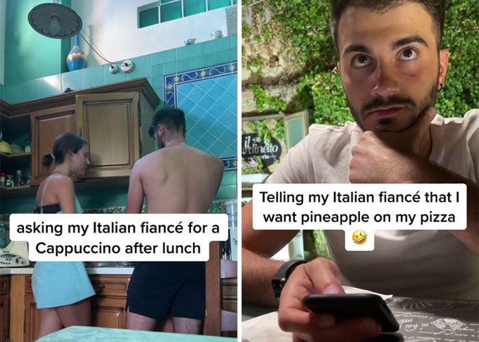 Folks Online Are Obsessed With This American Woman Trolling Her Italian Husband By Breaking Unspoken “Italian Rules” (12 Situations)