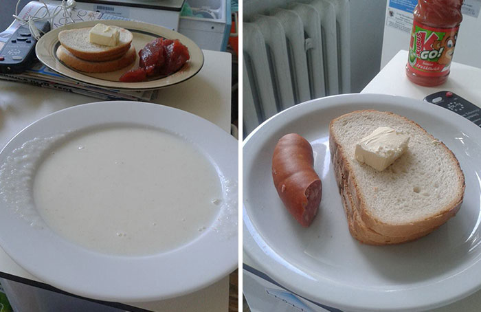 A Friend's Pregnant Wife Has Been Taken To Hospital In Torun, Poland. This Is What She Got For Dinner And Breakfast