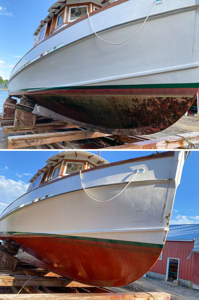 Cleaning Off A Few Years Worth Of Gunk From Our Family's 40-Foot Trawler