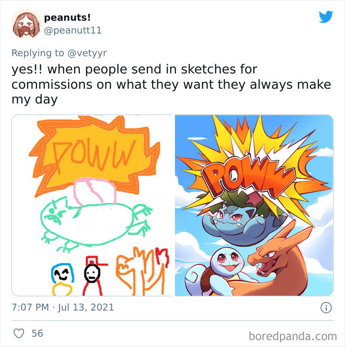Artists Share What Sketches They Got From Their Clients Vs. What They Delivered And People Love Seeing The Comparison