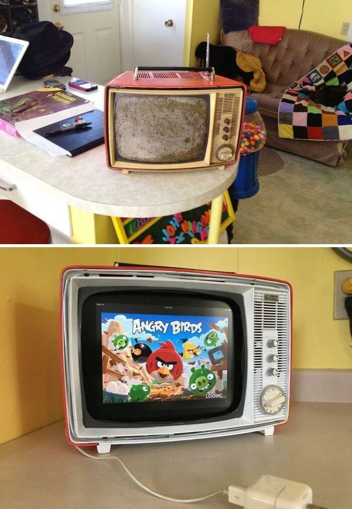 Vintage Tiny TV Upcycling!