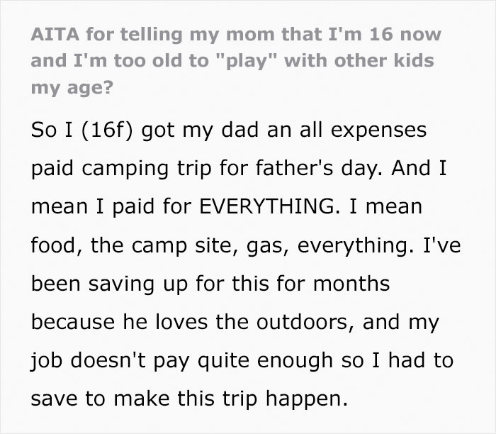 Mom Wants To Be Included In This Father-Daughter Camping Trip, Ruins It By Making It About Her