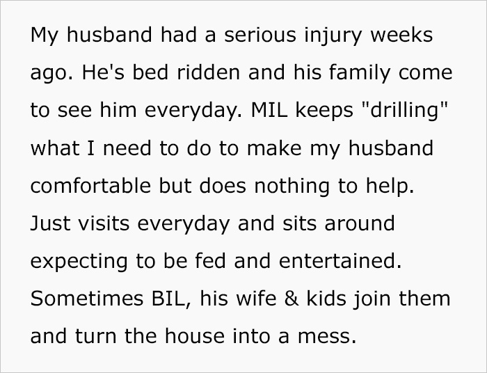 Woman Points At The Kitchen When Her MIL Asks "Where Is Our Dinner?" As She’s Busy Taking Care Of Her Injured Husband, Gets Called Out For It