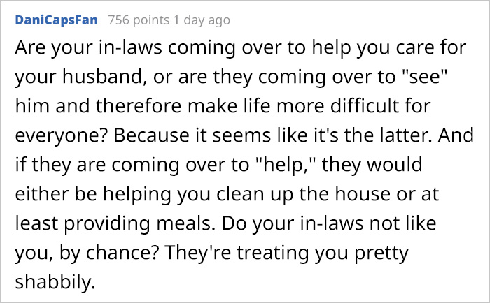 Woman Points At The Kitchen When Her MIL Asks "Where Is Our Dinner?" As She’s Busy Taking Care Of Her Injured Husband, Gets Called Out For It