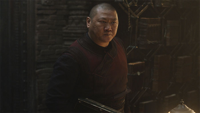 In Doctor Strange (2016) Wong Doesn’t Find Any Of Strange’s Jokes To Be Funny. At The End Of The Film Strange Makes A Bad Joke And Wong Laughs. This Is Now Because Doctor Strange Is His Boss
