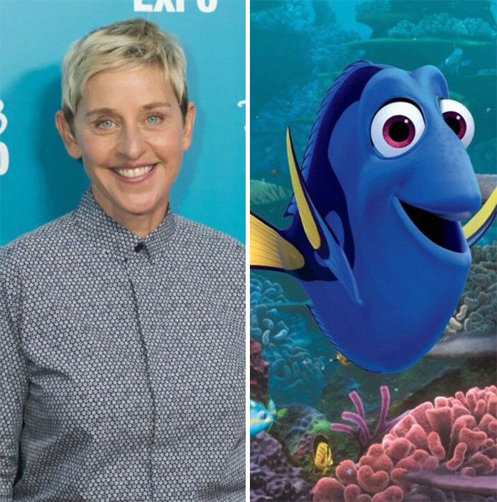 Ellen Degeneres Plays A Forgetful Fish In Finding Nemo (2003) And Finding Dory (2016). This Is A Reference To The Fact That Elen Forgets To Be Nice To People