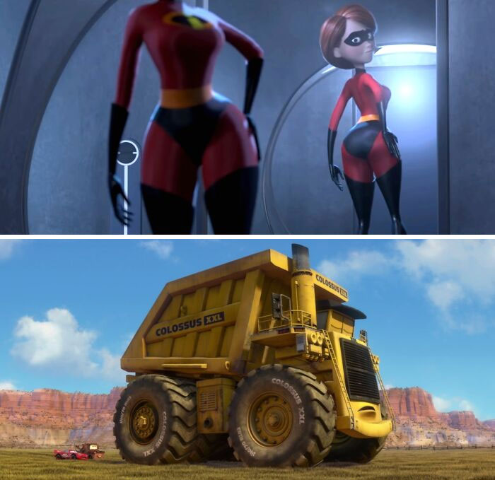 The Dump Truck From Cars 2 Previously Made An Appearance In The Incredibles (2004)