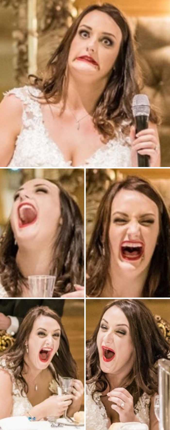Got My Wedding Pictures Back Recently, And Noticed That Myself Laughing Like A Maniac Was A Common Thread In The Speech Pictures