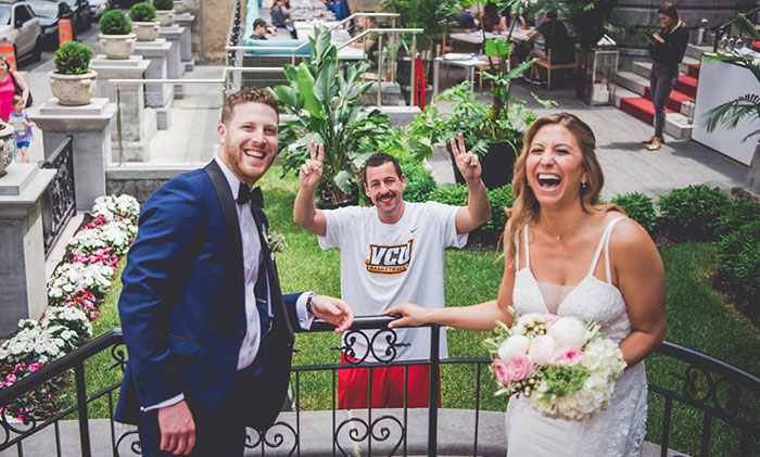 Adam Sandler Crashed My Friends' Wedding Pics This Weekend