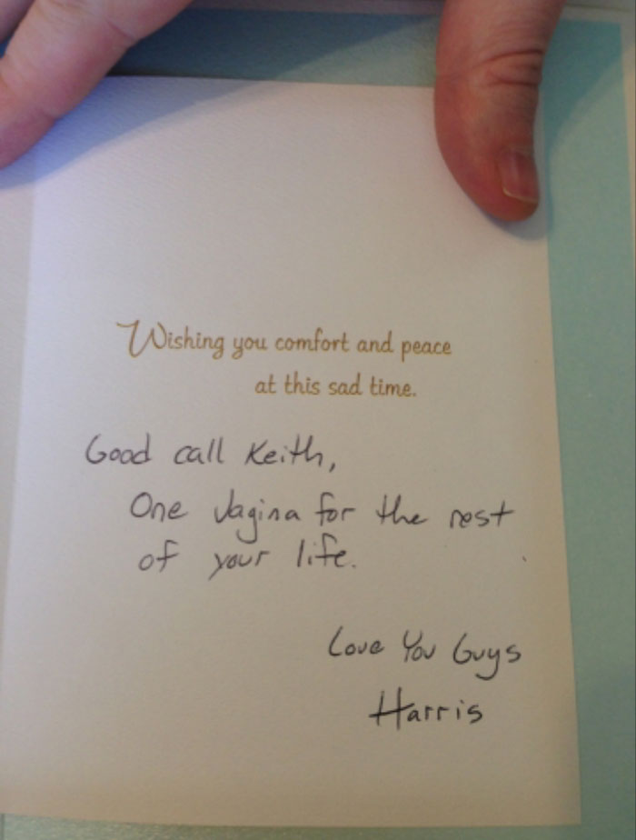 Went To A Wedding Yesterday, This Card Had A Message For The Groom