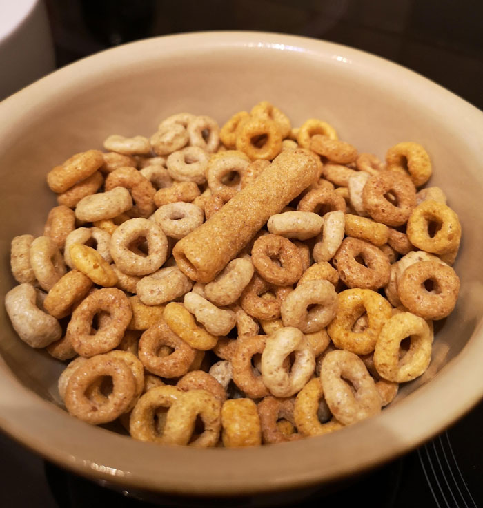 My Wife Had A Cheerio Tube In Her Cheerios This Morning